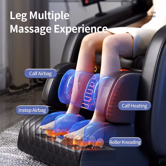 3D SL Track Prix inclinable de luxe Full Body 8d Electric Zero Gravity 4D Fauteuil de massage pour le corps